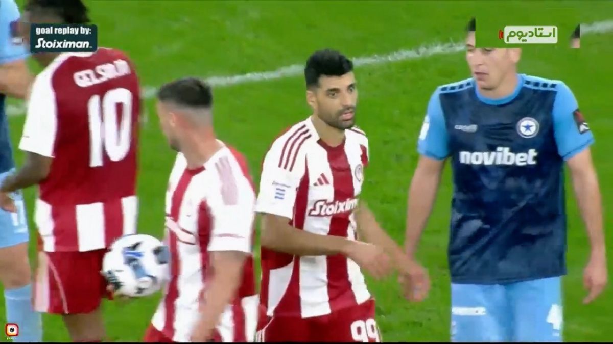 گل دوم المپیاکوس به آترومیتوس (مهدی طارمی)