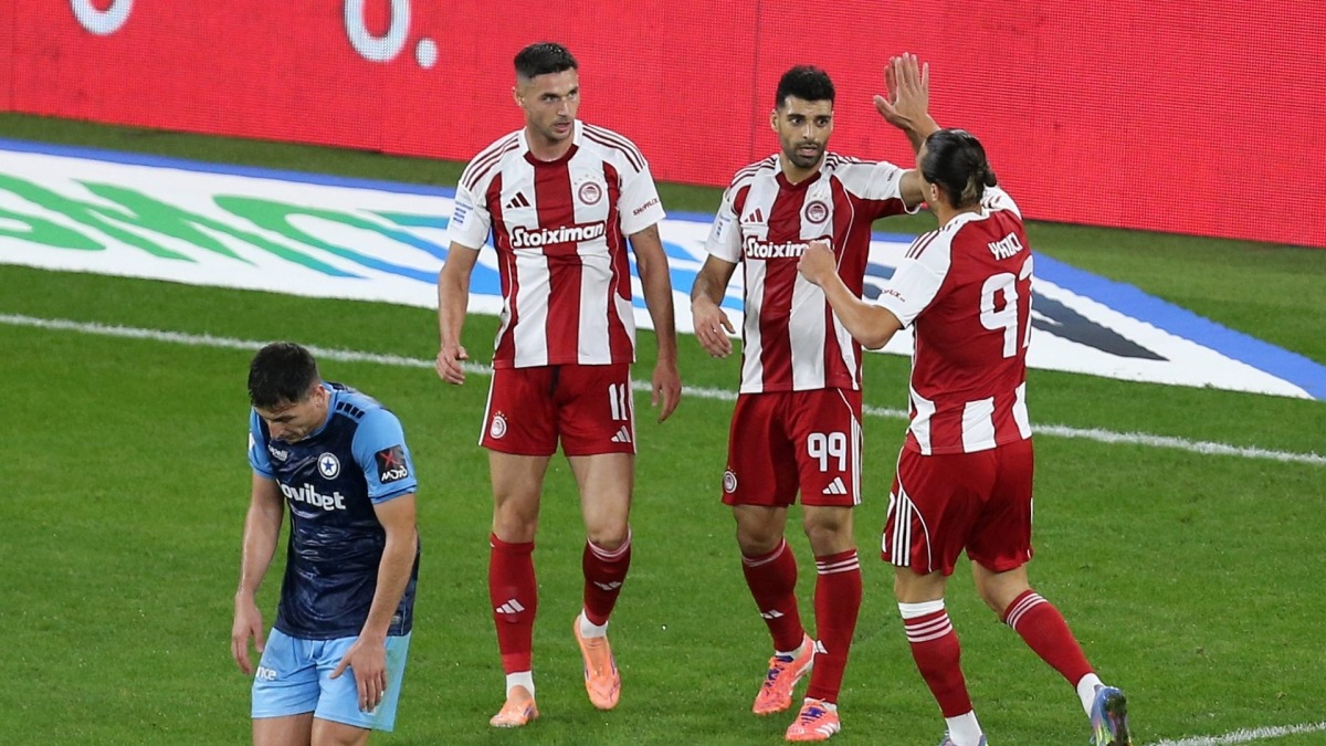 خلاصه بازی المپیاکوس 3-0 آترومیتوس (دبل مهدی طارمی)