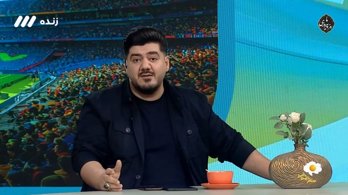 واکنش مجری شبکه 3 به حرکت اخلاقی امیر خلیفه اصل در بازی با فولاد