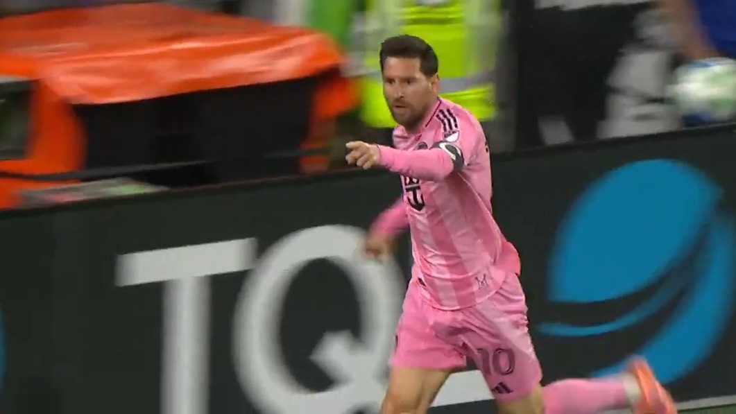 گل اول اینتر میامی به سینسیناتی (لیونل مسی)