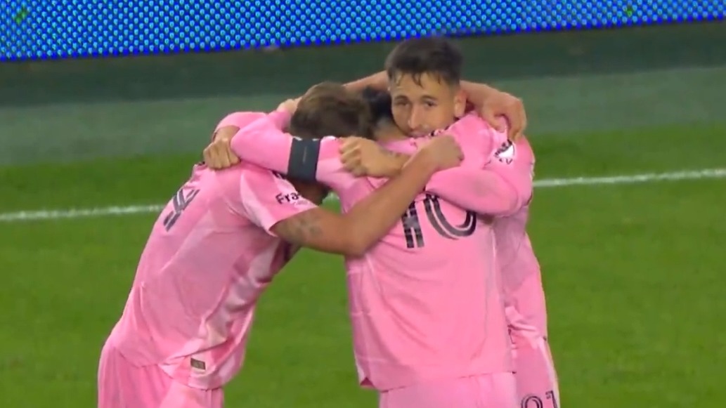 گل سوم اینتر میامی به سینسیناتی (آلنده با پاس مسی)