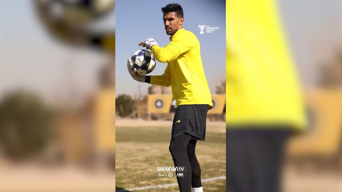 تمرینات دروازهبانان سپاهان پیش از دیدار با الحسین اردن