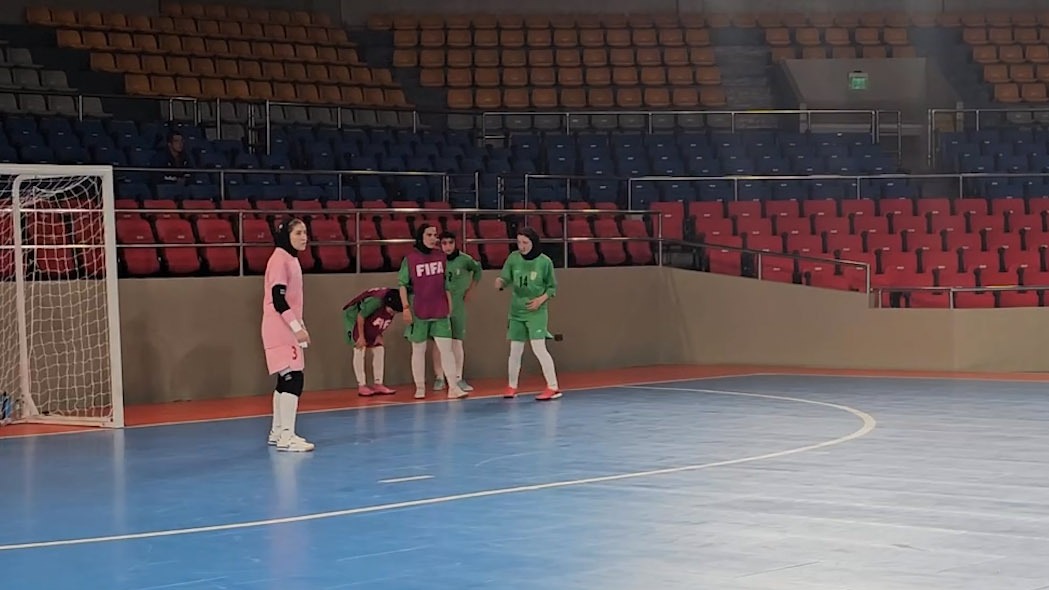 آخرین تمرین تیم ملی فوتسال بانوان پیش از دیدار با پاناما