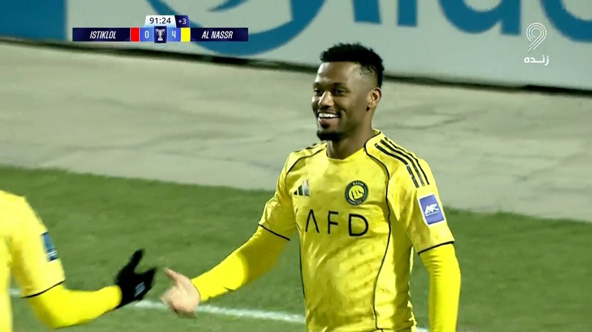 گل چهارم النصر به استقلال تاجیکستان (آیمن یحیی)