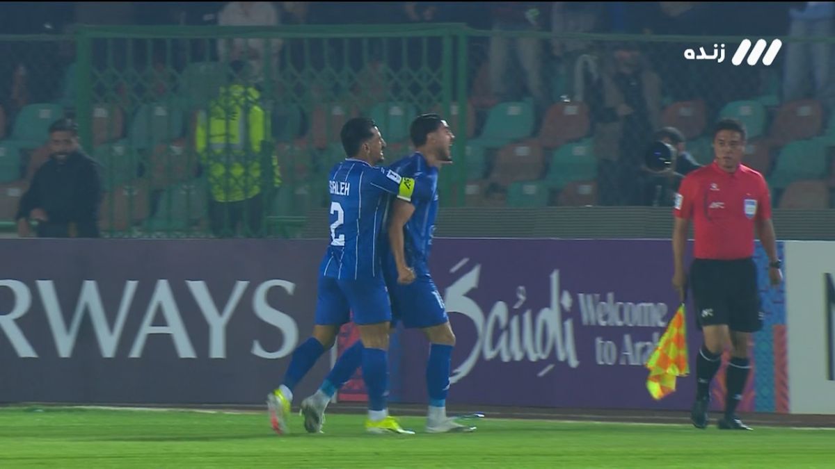 گل اول استقلال به الوصل (سعید سحرخیزان)