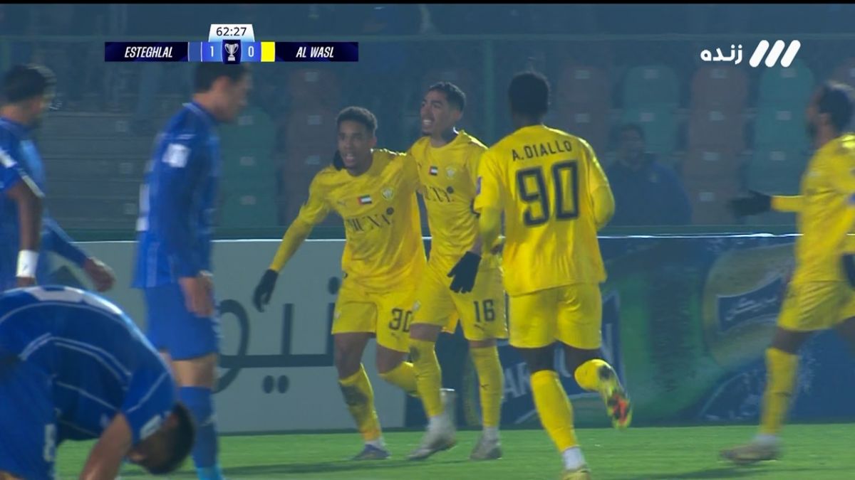 گل اول الوصل به استقلال (هوگو)