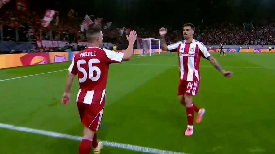 گل اول المپیاکوس به رئال مادرید (سوپرگل چیکینیو)