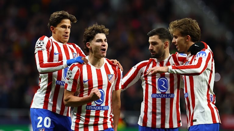 گل اول اتلتیکو مادرید به اینتر (آلوارز)