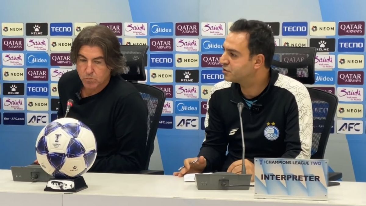 کنفرانس خبری ساپینتو پس از تساوی استقلال مقابل الوصل