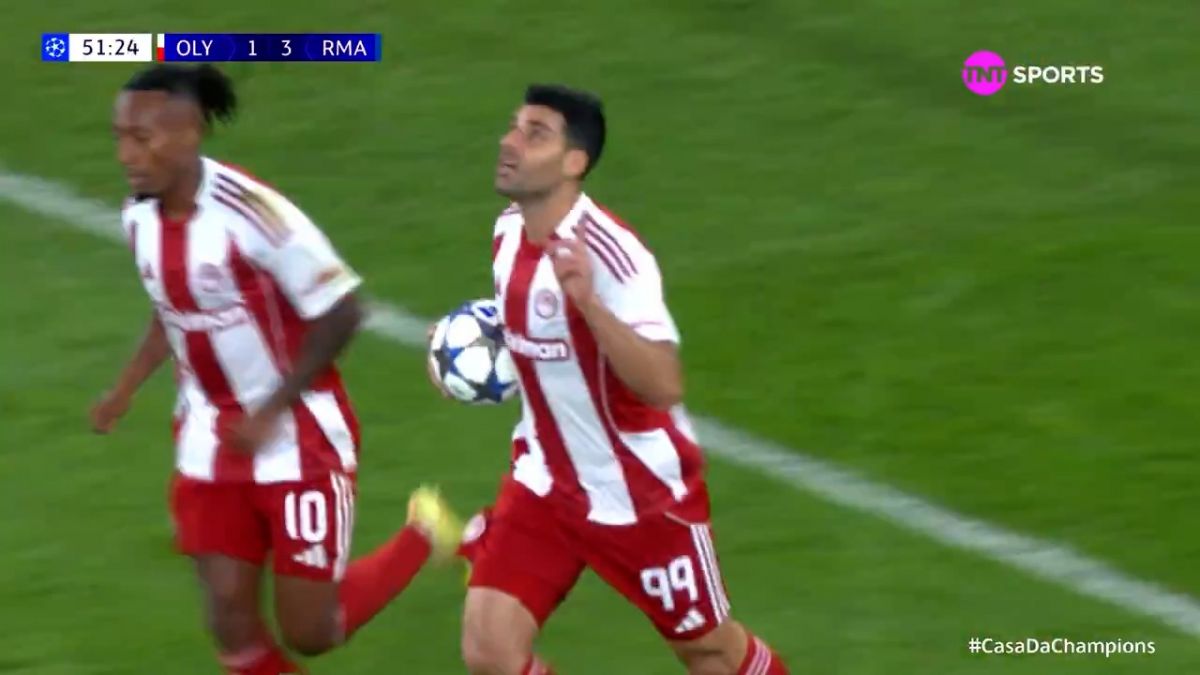 گل دوم المپیاکوس به رئال مادرید (مهدی طارمی)