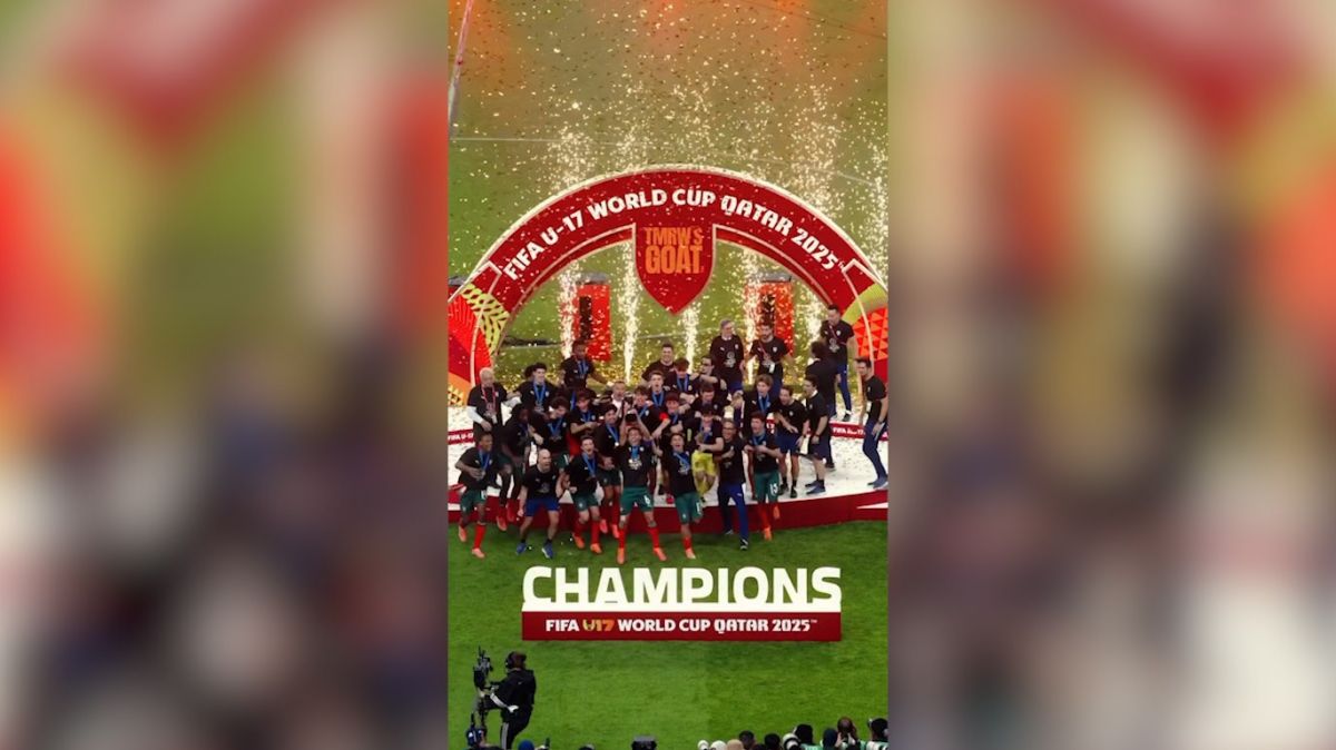 ویدیوی صفحه اینستاگرام فیفا از قهرمانی تیم ملی نوجوانان پرتغال در جام جهانی نوجوانان ۲۰۲۵ قطر