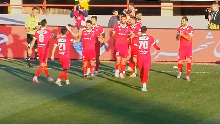 گل اول پرسپولیس به شمس آذر (سروش رفیعی)