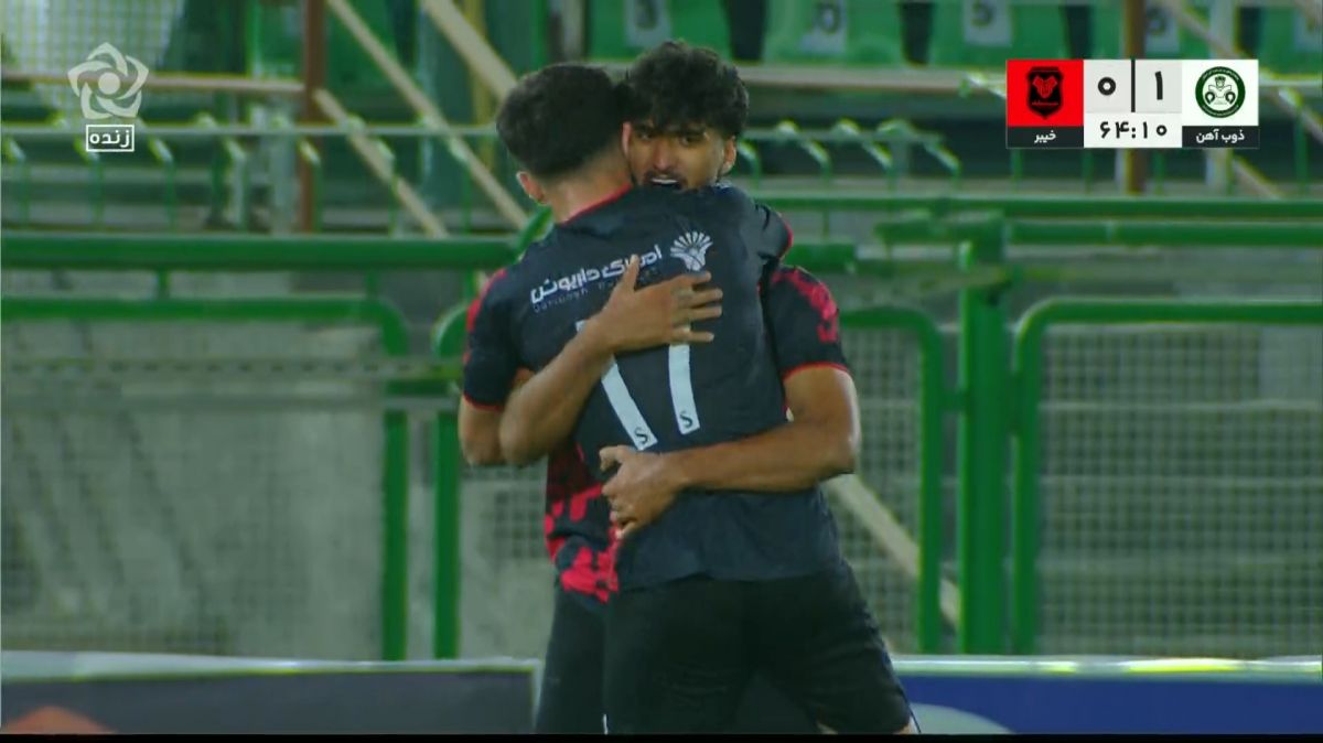 گل اول خیبر به ذوب آهن (مسعود محبی)