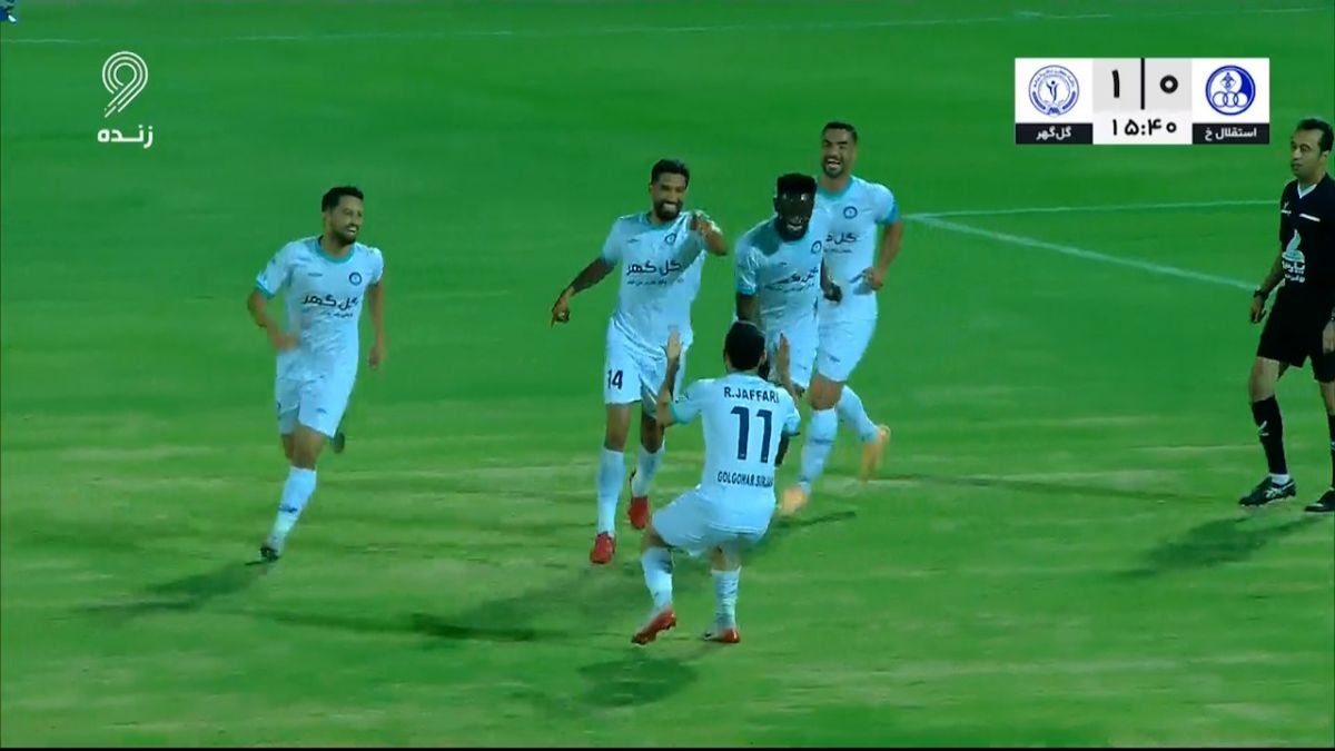 گل اول گل گهر به استقلال خوزستان (آرمان اکوان)