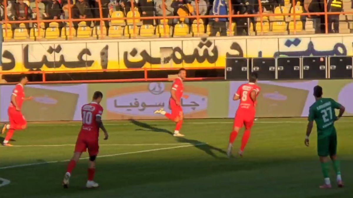 گل های دیدار شمس آذر - پرسپولیس از زاویه دوربین فوتبالی