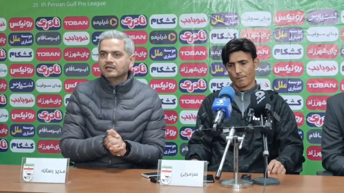 کنفرانس خبری مربی شمس آذر/ حق ما مقابل پرسپولیس پایمال شد