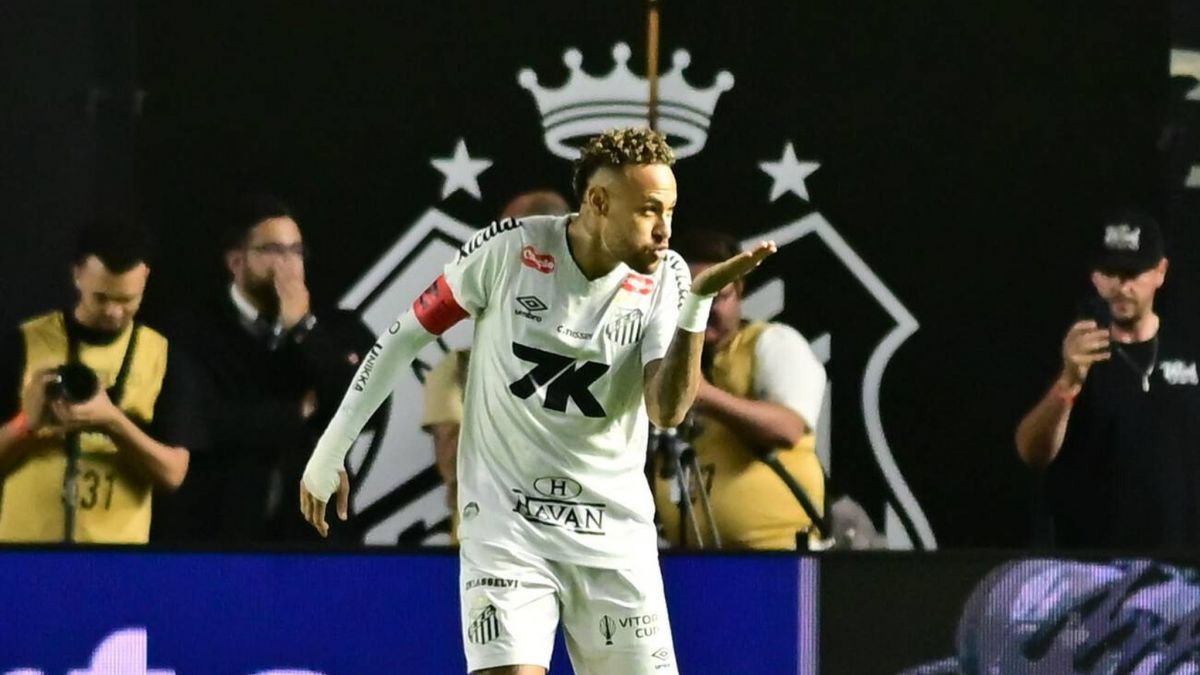 گل اول سانتوس به اسپورت رسیف (نیمار)