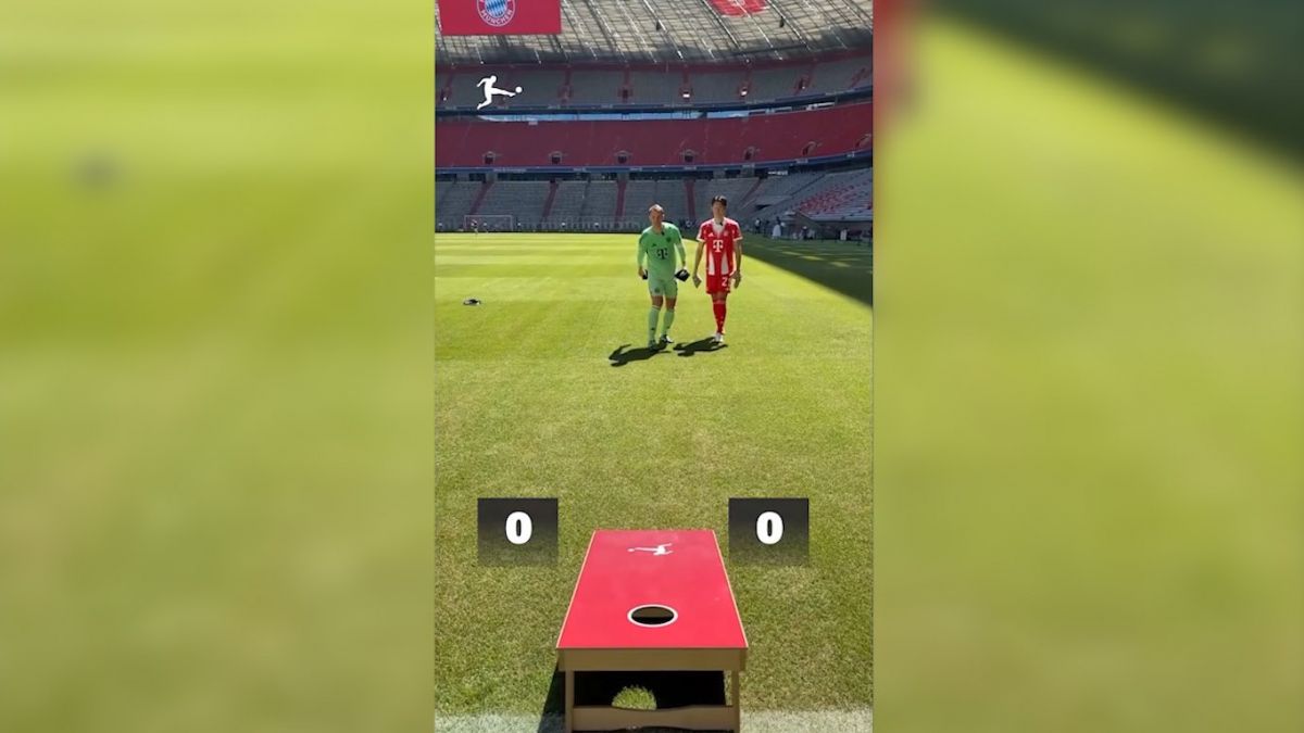 چالش بازی کورن هول مانوئل نویر با هیروکی