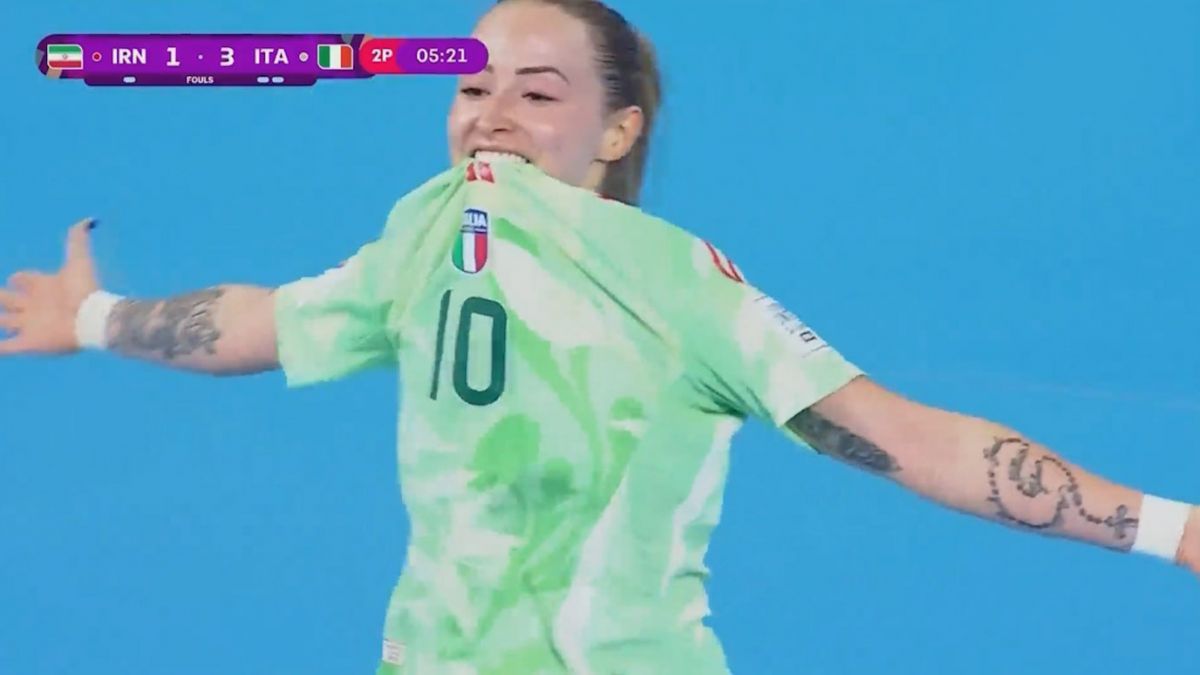 گل سوم زنان ایتالیا به زنان ایران (گابی وانلی)
