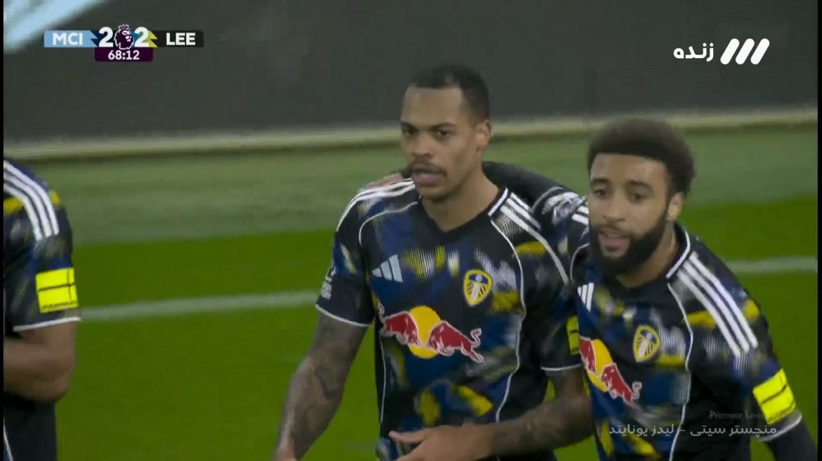 گل دوم لیدز به منچستر سیتی (لوکاس انمچا)