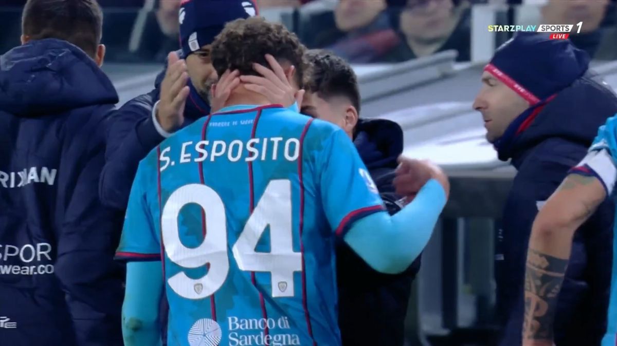 گل اول کالیاری به یوونتوس (اسپوزیتو)