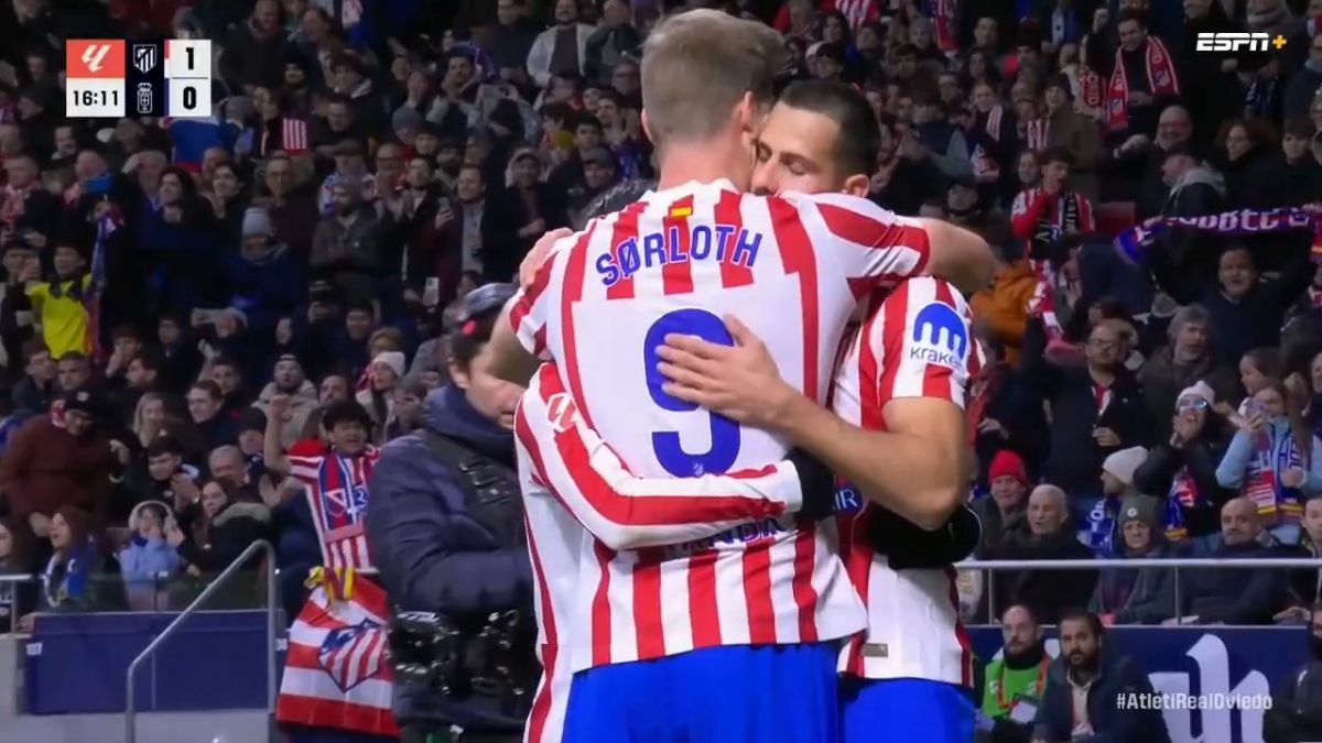 گل اول اتلتیکو مادرید به رئال اویدو (سورلوث)