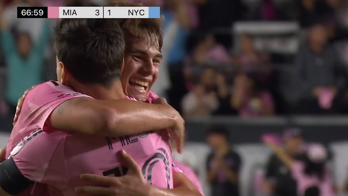 گل سوم اینتر میامی به نیویورک سیتی (سیلوتی با پاس گل مسی)