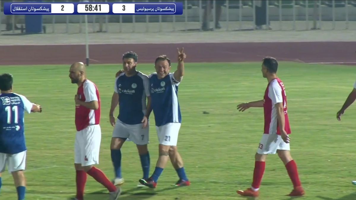 گلهای بازی پیشکسوتان استقلال 3-3 پیشکسوتان پرسپولیس با گزارش جواد خیابانی