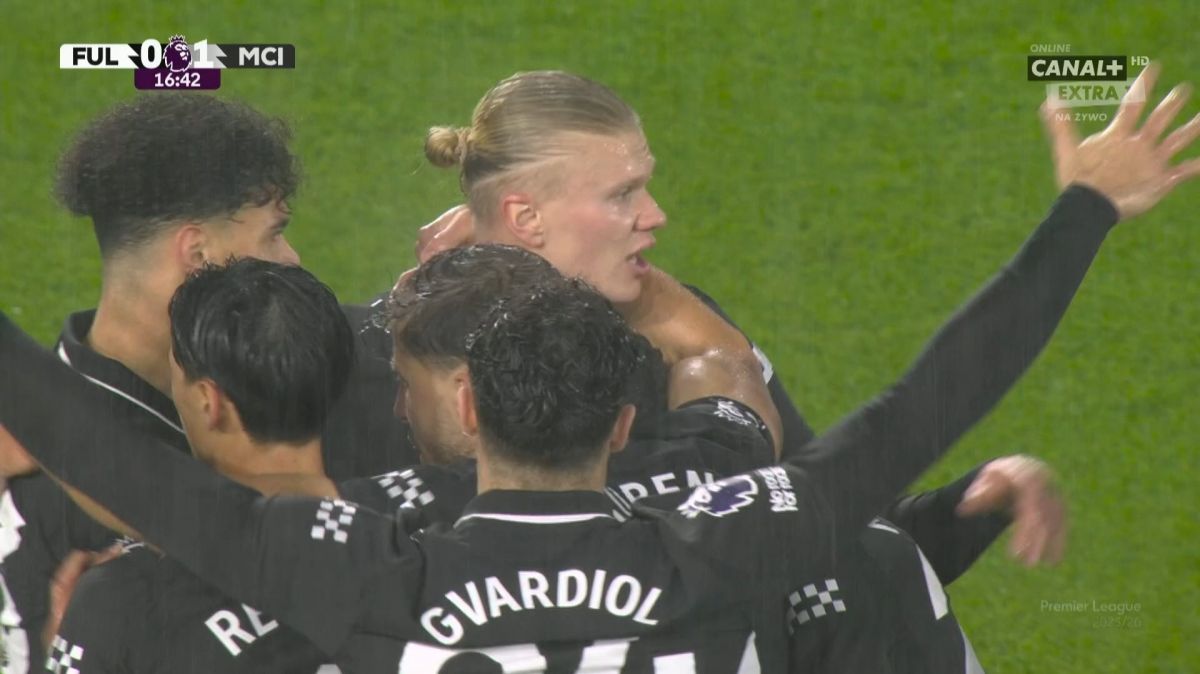 گل اول منچستر سیتی به فولام (ارلینگ هالند)