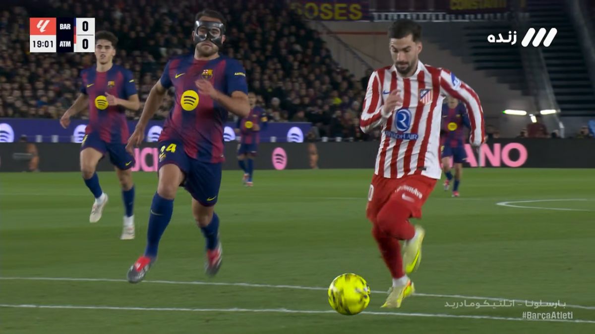 گل اول اتلتیکو مادرید به بارسلونا (الکس بائنا)