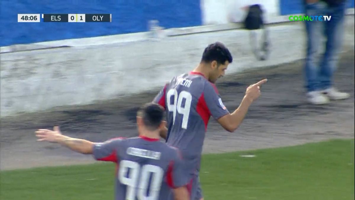 گل دوم المپیاکوس به هلاس (مهدی طارمی)