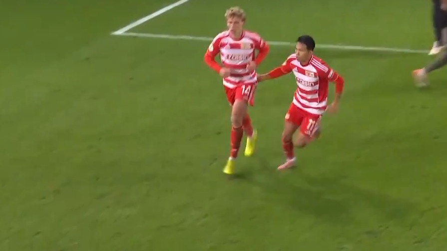 گل دوم یونیون برلین به بایرن مونیخ (لئوپولد کوئرفلد)