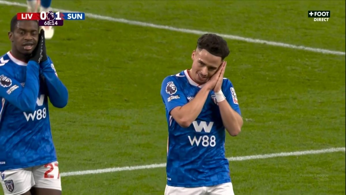 گل اول ساندرلند به لیورپول (شمس الدین تالبی)