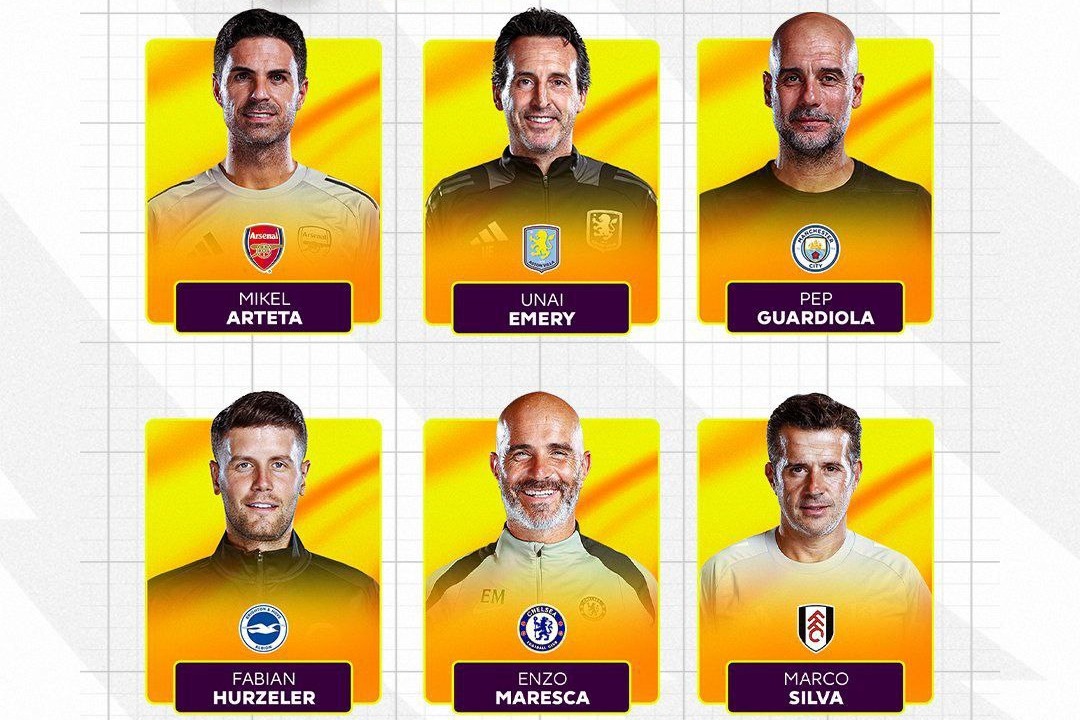 نامزدهای بهترین مربی ماه نوامبر لیگ برتر انگلیس