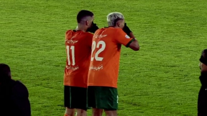 گل اول مس رفسنجان به ملوان (ماتئوس کاستا با اشتباه وحشتناک دروازه بان)