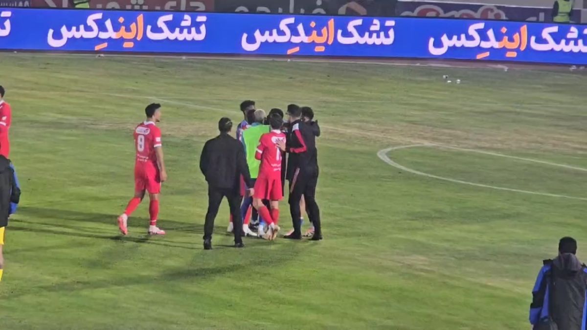 عصبانیت سرژ اوریه در پایان بازی دربی