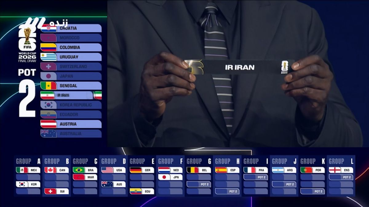 لحظه خارج شد نام ایران برای قرعه کشی جام جهانی و همگروهی با بلژیک