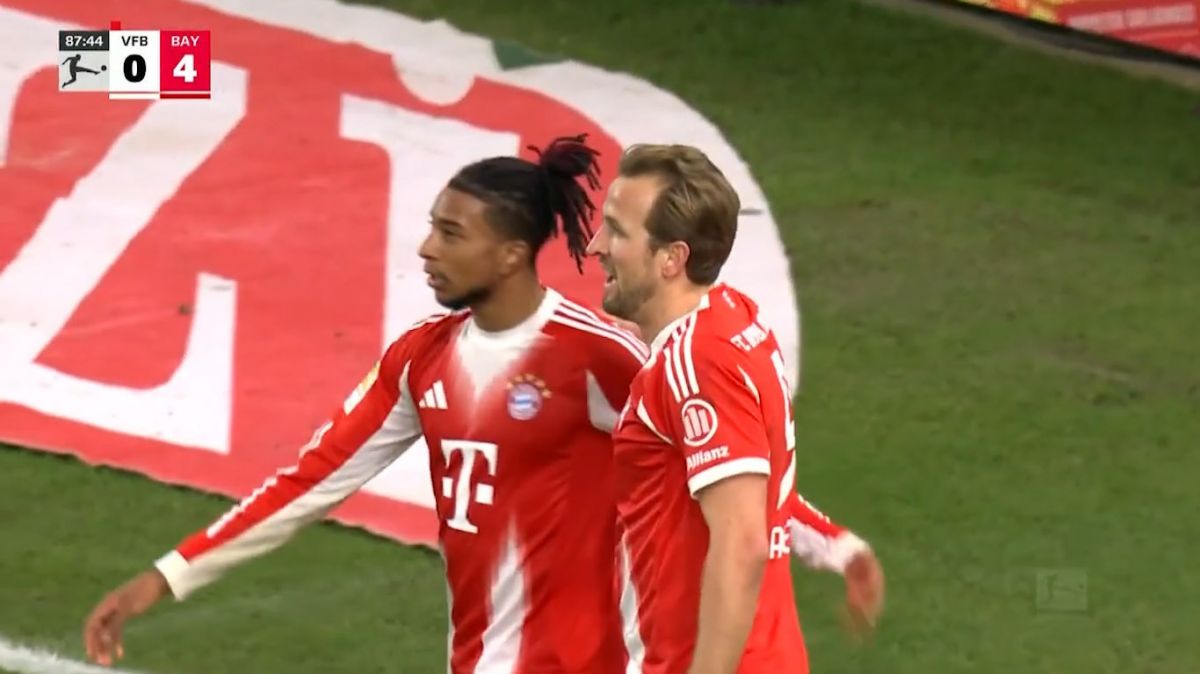 گل پنجم بایرن مونیخ به اشتوتگارت (هری کین)