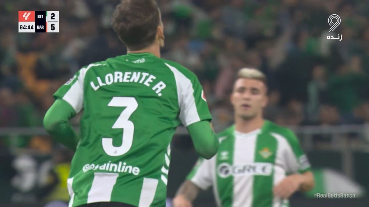 گل دوم بتیس به بارسلونا (یورنته)