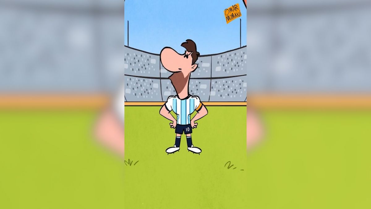 تیم ملی اردن در مقابل مسی بزرگ؛ انیمیشن عمر مومنی انیماتور اردنی بعد از قرعه کشی جام جهانی