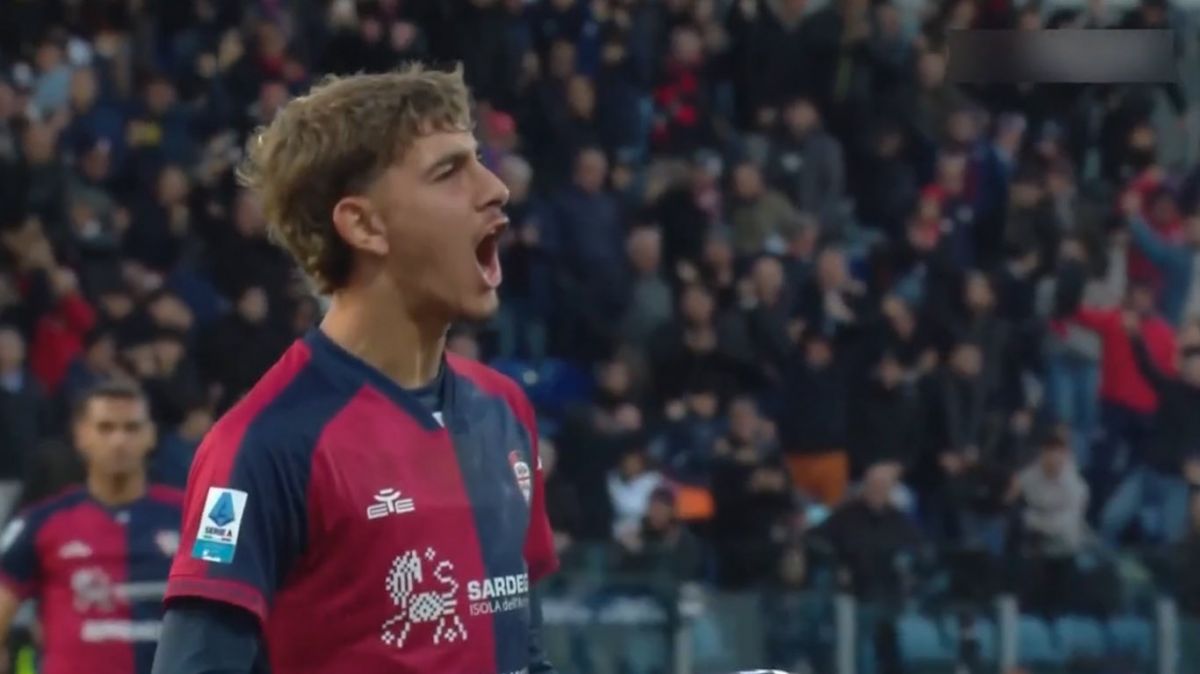 گل اول کالیاری به رم (گائتانو)