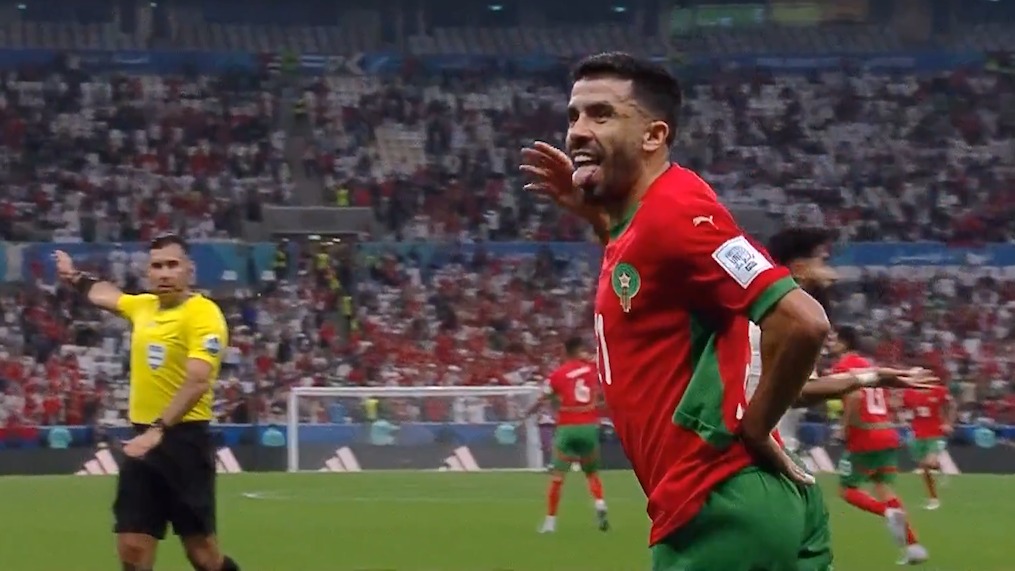 گل اول مراکش به عربستان (برکاوی)