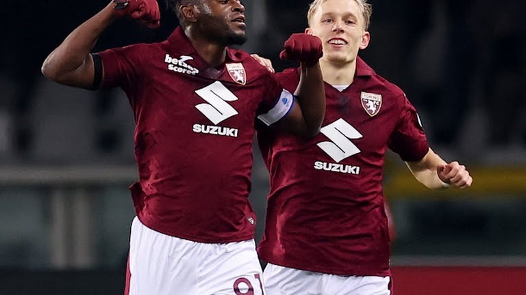 گل دوم تورینو به میلان (زاپاتا)