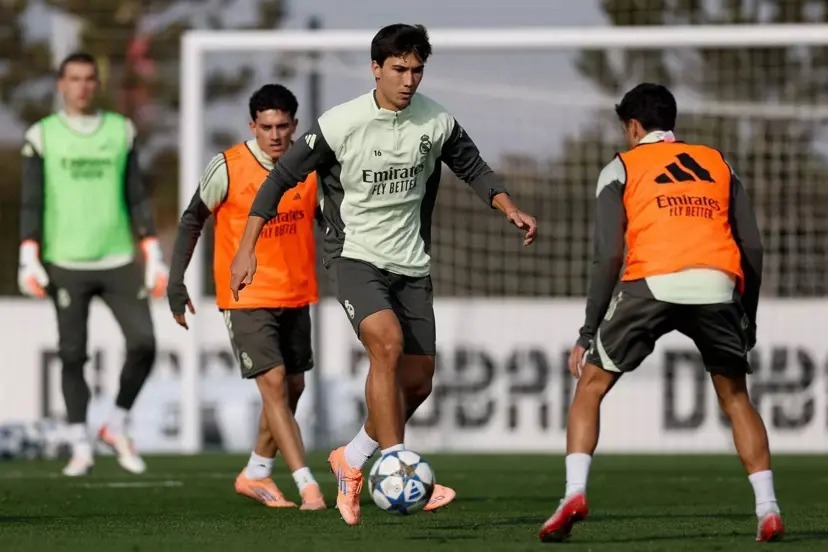 حضور پسر اسطوره رئال مادرید در تمرین این تیم