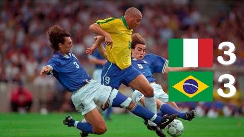 دیدار خاطره انگیز/ برزیل 3-3 ایتالیا (سال 1997)