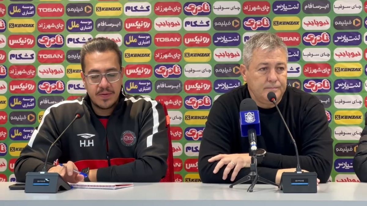 کنفرانس خبری اسکوچیچ سرمربی تراکتور پیش از تقابل با پیکان