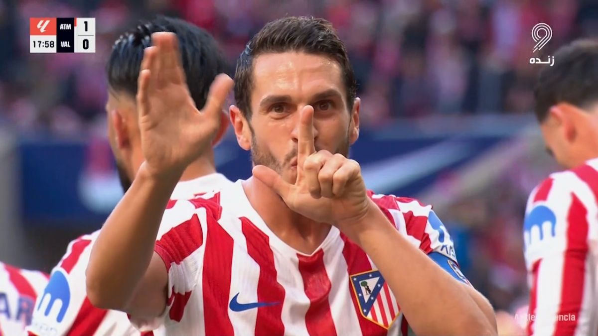 گل اول اتلتیکو مادرید به والنسیا (کوکه)