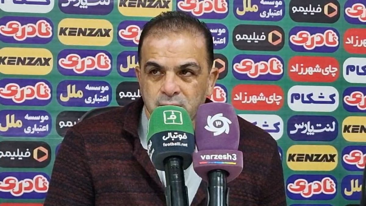 نشست خبری داوود مهابادی بعد از شکست داماش مقابل آریو