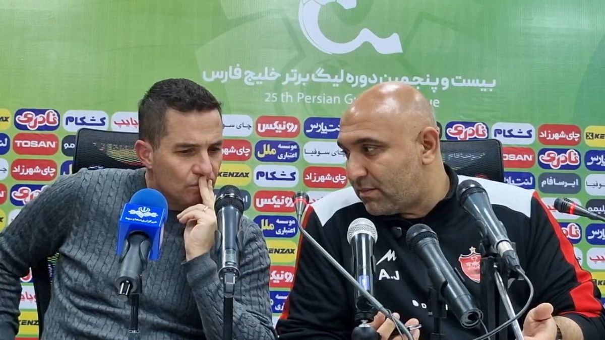 نشست خبری اوسمار سرمربی پرسپولیس بعد از برد مقابل آلومینیوم