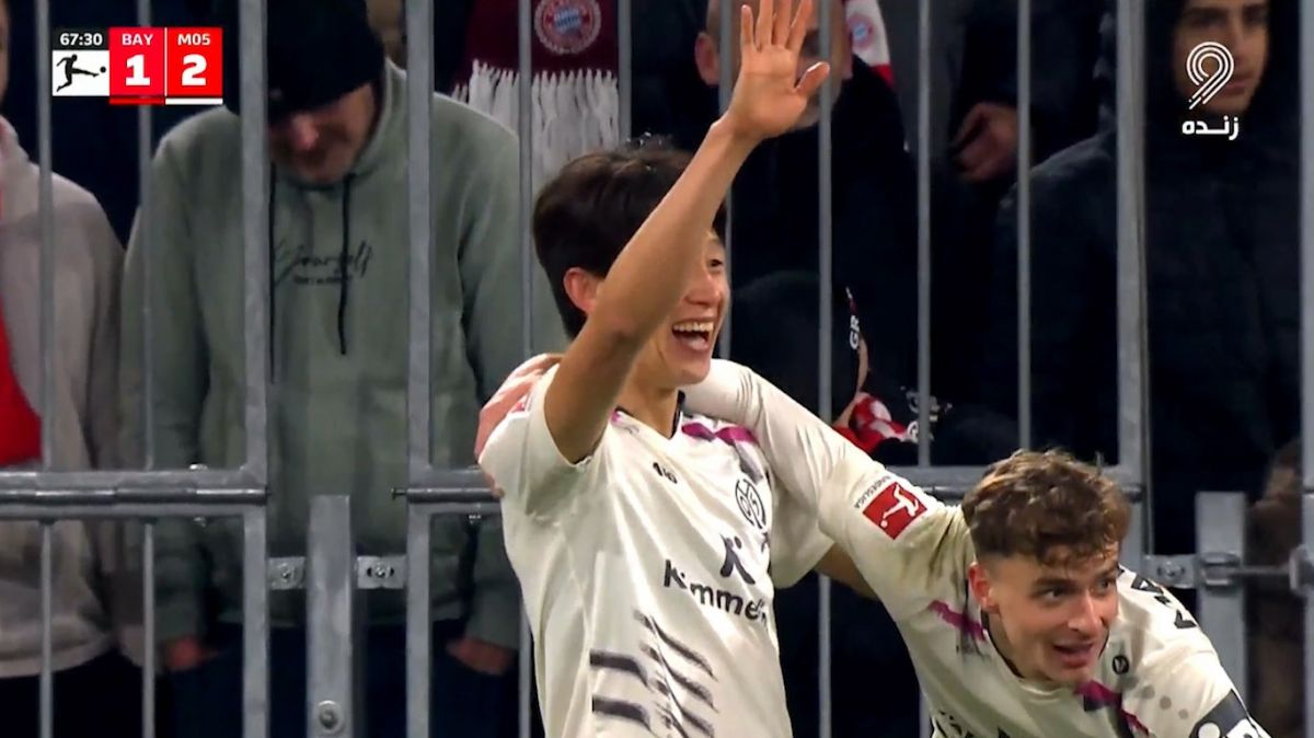 گل دوم ماینتس به بایرن مونیخ (لی جائه سونگ)